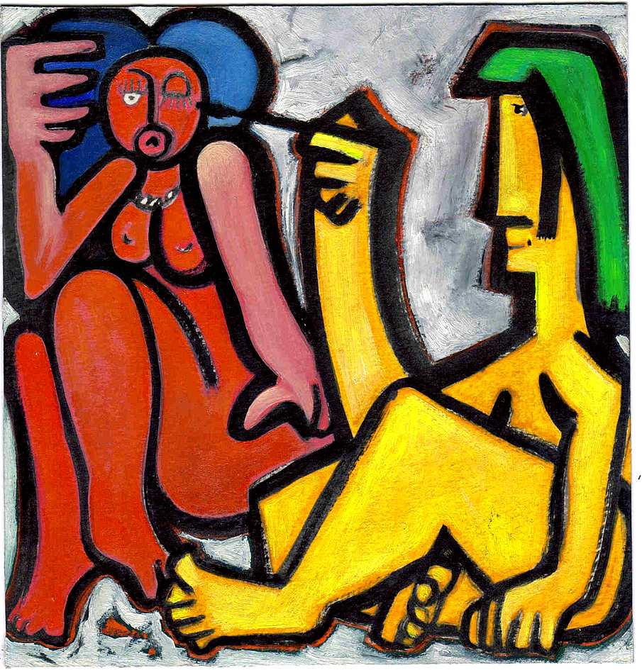 La muse et le peintre.